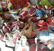 Truck filled with turkeys