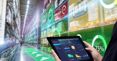 Augmented reality visualization of a smart warehouse