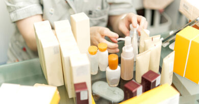 Cosmetics and skin care products for logistics services