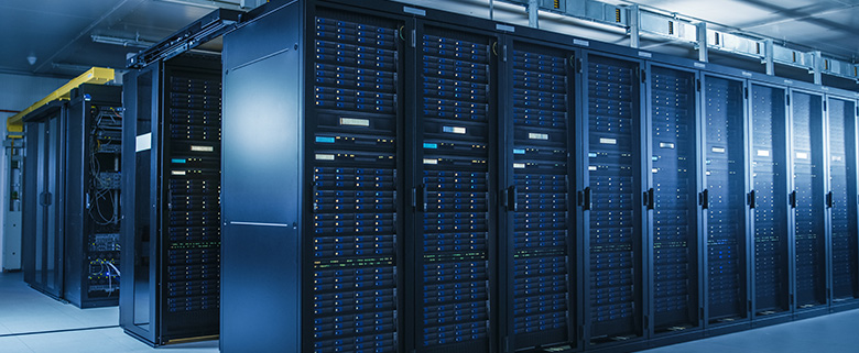 Data center with multiple servers